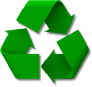 We recycle materials and waste.